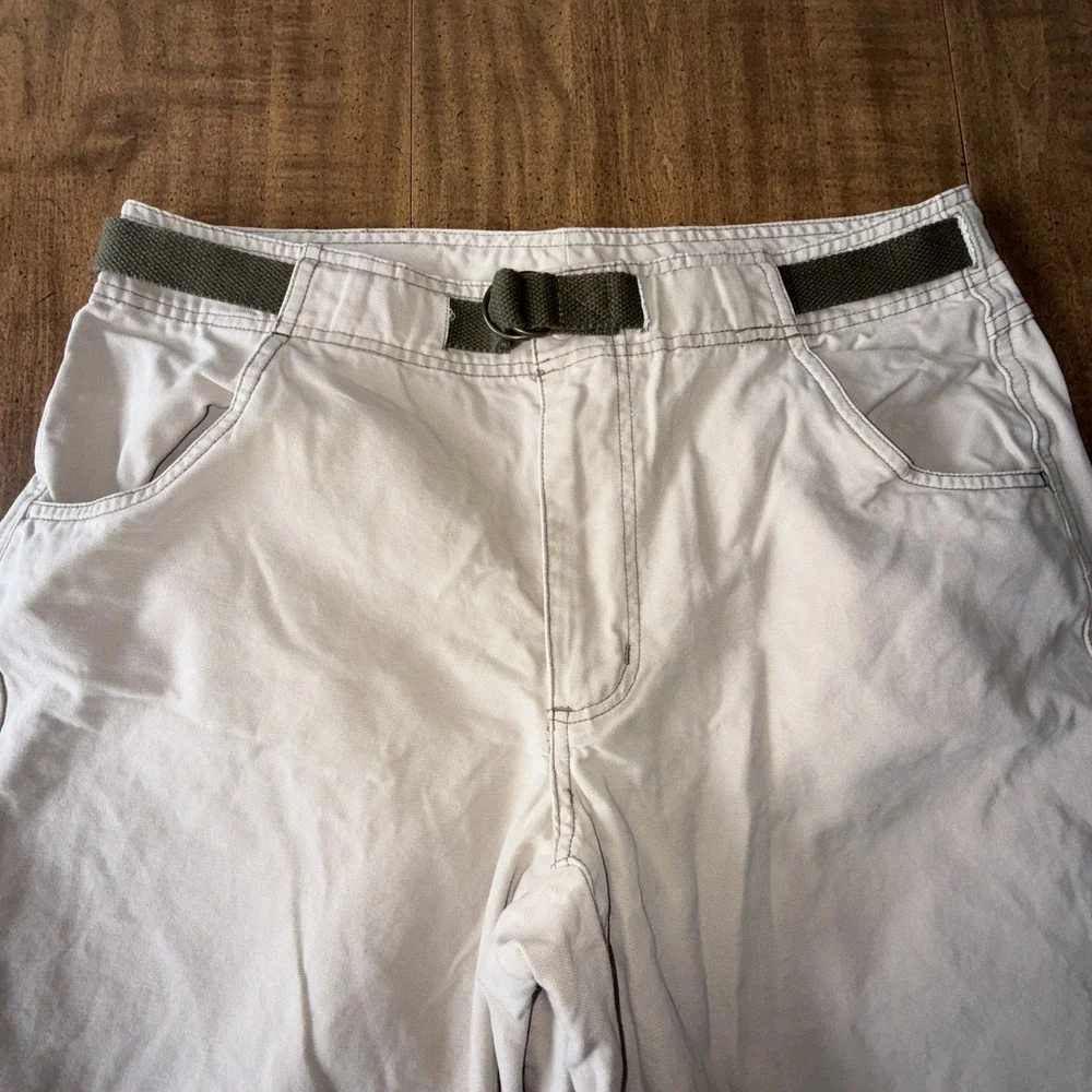 Ruff Hewn Men's Belted Cargo Pants Cotton Beige Size 34x34‎